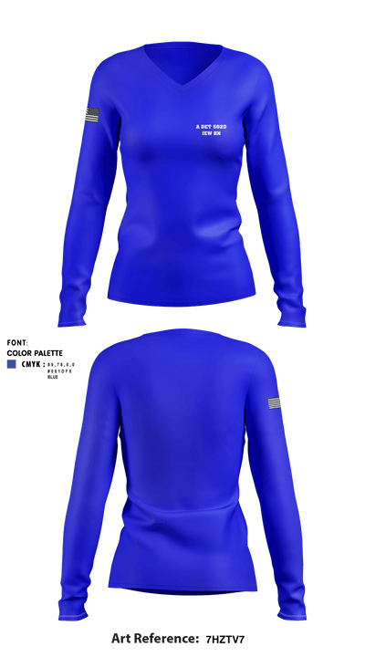 A DET 502D IEW BN 70724502 Women's Long Sleeve V-neck Shirt - 1