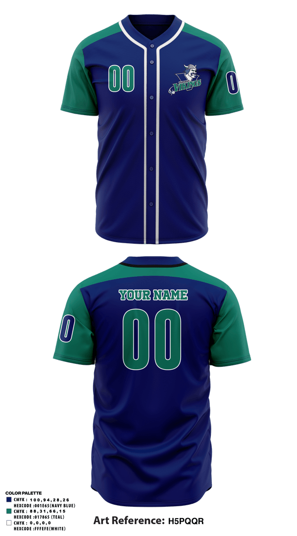 Two Button Baseball Jersey, Vaughan Vikings, Baseball, Teamtime, Team time, sublimation, custom sports apparel, team uniforms, spirit wear, spiritwear, sports uniforms, custom shirts, team store, custom team store, fundraiser sports, apparel fundraiser