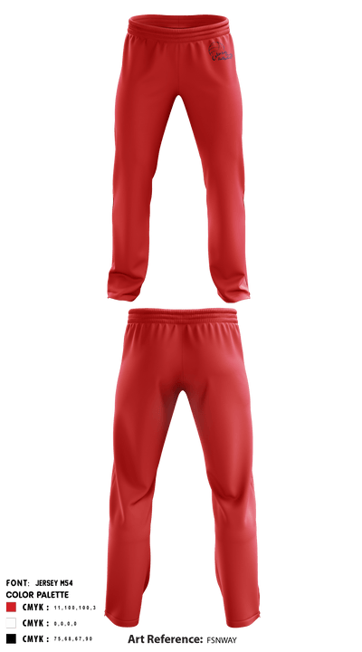 Colusa High School Volleyball 88435722 Sweatpants - 4