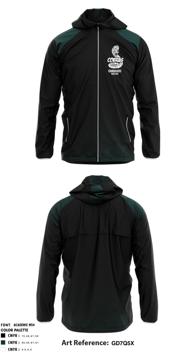 Carrabec High School Soccer 7725553 Windbreaker - 1