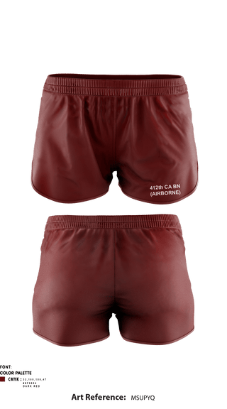 Ranger Panties, 412TH CA BN, , Teamtime, Team time, sublimation, custom sports apparel, team uniforms, spirit wear, spiritwear, sports uniforms, custom shirts, team store, custom team store, fundraiser sports, apparel fundraiser