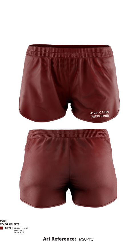 Ranger Panties, 412TH CA BN, , Teamtime, Team time, sublimation, custom sports apparel, team uniforms, spirit wear, spiritwear, sports uniforms, custom shirts, team store, custom team store, fundraiser sports, apparel fundraiser