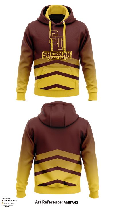 Sherman High School Volleyball 33819753 Hoodie - 1
