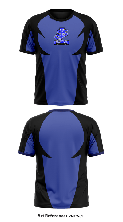 St James High School Wrestling 41690712 Short Sleeve Performance Shirt - 1