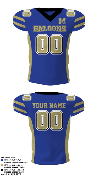 Football Jersey, Falcons, Football, Teamtime, Team time, sublimation, custom sports apparel, team uniforms, spirit wear, spiritwear, sports uniforms, custom shirts, team store, custom team store, fundraiser sports, apparel fundraiser