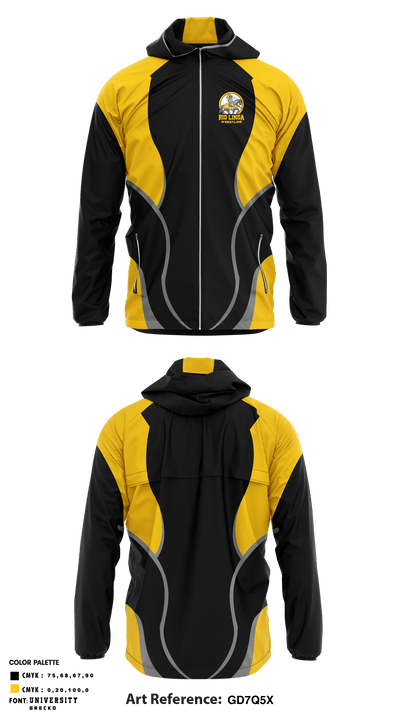 Rio Linda High School Wrestling 69384495 Windbreaker - 1