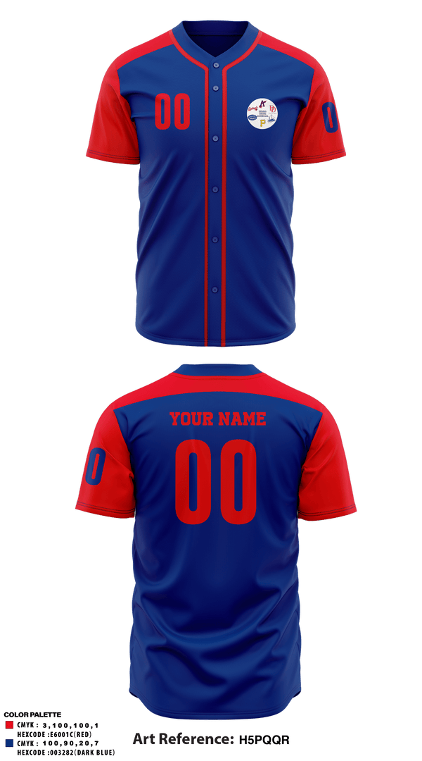 Two Button Baseball Jersey, Dartmouth District Minor Baseball Association, Baseball, Teamtime, Team time, sublimation, custom sports apparel, team uniforms, spirit wear, spiritwear, sports uniforms, custom shirts, team store, custom team store, fundraiser sports, apparel fundraiser