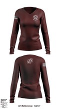 Uvalde High School NJROTC 7573080 Women's Long Sleeve V-neck Shirt - 2