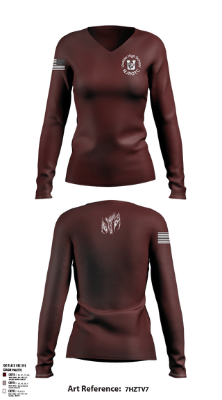 Women's Long Sleeve Vneck Shirt, , Navy, Teamtime, Team time, sublimation, custom sports apparel, team uniforms, spirit wear, spiritwear, sports uniforms, custom shirts, team store, custom team store, fundraiser sports, apparel fundraiser