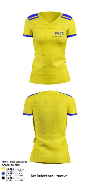 Women's Short Sleeve Vneck Shirt, Pace Track & Field, Track & Field, Teamtime, Team time, sublimation, custom sports apparel, team uniforms, spirit wear, spiritwear, sports uniforms, custom shirts, team store, custom team store, fundraiser sports, apparel fundraiser