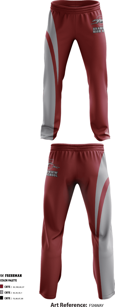 Grandview High School Cheer 58158567 Sweatpants - 1