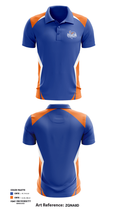 Overlea High School Basketball 81637394 Short Sleeve Performance Polo - 1