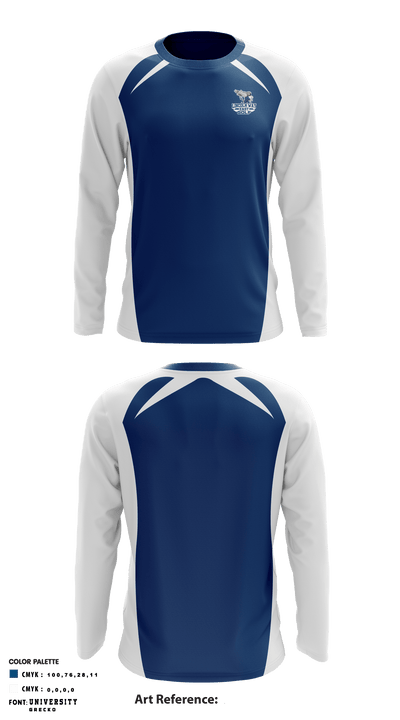 Lincoln-Way East High School Golf 53204145 Long Sleeve Performance Shirt - 1