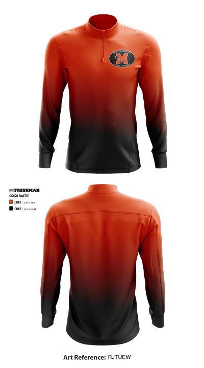 Montville High School Cross Country 3838797 Quarter Zip Jacket - 2