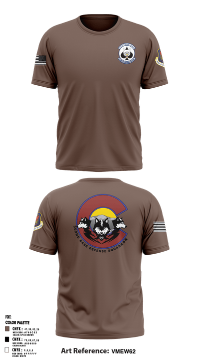 302nd Base Defense Squadron 76268864 Short Sleeve Performance Shirt - 3