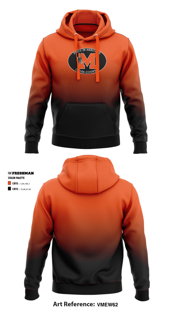 Hoodie, Montville High School Cross Country, Cross Country, Teamtime, Team time, sublimation, custom sports apparel, team uniforms, spirit wear, spiritwear, sports uniforms, custom shirts, team store, custom team store, fundraiser sports, apparel fundraiser