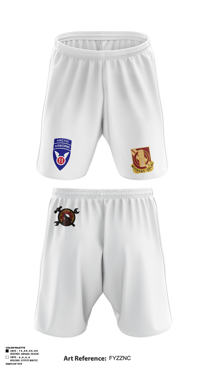 B Co., 25th BSB, 1st BDE, 11th ADV 27348803 Athletic Shorts With Pockets - 8
