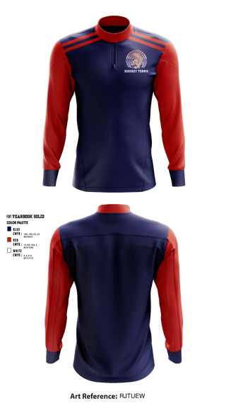 Quarter Zip Jacket, Hershey High School Tennis, Tennis, Teamtime, Team time, sublimation, custom sports apparel, team uniforms, spirit wear, spiritwear, sports uniforms, custom shirts, team store, custom team store, fundraiser sports, apparel fundraiser