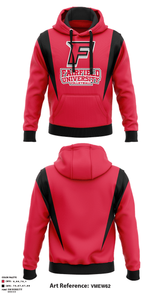 Hoodie, Fairfield University Volleyball, Men's Volleyball, Teamtime, Team time, sublimation, custom sports apparel, team uniforms, spirit wear, spiritwear, sports uniforms, custom shirts, team store, custom team store, fundraiser sports, apparel fundraiser