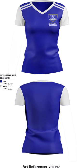 Women's Short Sleeve Vneck Shirt, Kearney Baseball, Baseball, Teamtime, Team time, sublimation, custom sports apparel, team uniforms, spirit wear, spiritwear, sports uniforms, custom shirts, team store, custom team store, fundraiser sports, apparel fundraiser