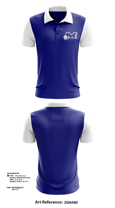 Manor Basketball League 15228517 Short Sleeve Performance Polo - 1