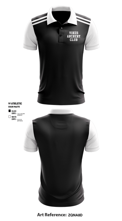 Vikes Archery Club 24552089 Short Sleeve Performance Polo - 1