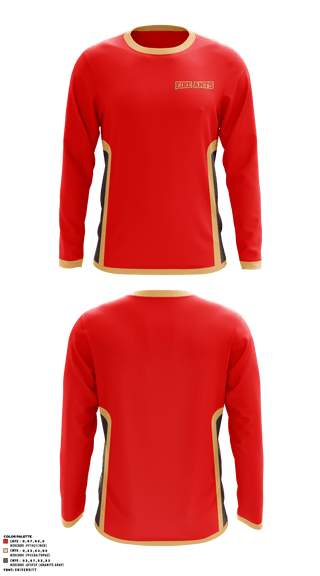 Long Sleeve Performance Shirt, Fire Ants, Men's Basketball, Teamtime, Team time, sublimation, custom sports apparel, team uniforms, spirit wear, spiritwear, sports uniforms, custom shirts, team store, custom team store, fundraiser sports, apparel fundraiser