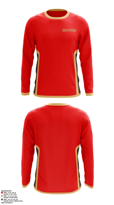 Fire Ants 64679293 Long Sleeve Performance Shirt - 1