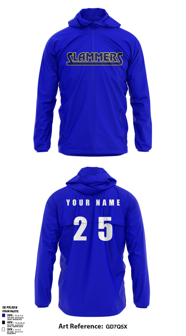 Windbreaker, Slammers FP, Softball, Teamtime, Team time, sublimation, custom sports apparel, team uniforms, spirit wear, spiritwear, sports uniforms, custom shirts, team store, custom team store, fundraiser sports, apparel fundraiser