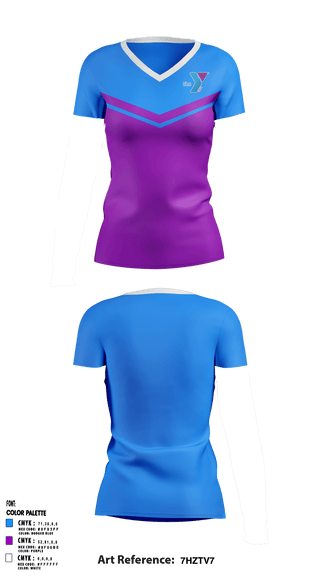 Women's Short Sleeve Vneck Shirt, DONALD W. REYNOLDS YMCA OF WARREN & BRADLEY COUNTY, Spirit Store, Teamtime, Team time, sublimation, custom sports apparel, team uniforms, spirit wear, spiritwear, sports uniforms, custom shirts, team store, custom team store, fundraiser sports, apparel fundraiser