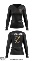 Sfs 72631557 Women's Long Sleeve V-neck Shirt - 11