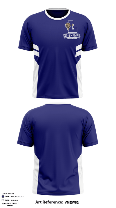 Luella High School Wrestling 48246664 Short Sleeve Performance Shirt - 1