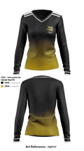 Northwest High School Track 72155128 Women's Long Sleeve V-neck Shirt - 1