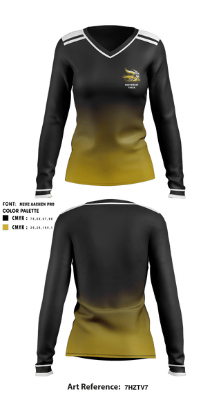 Women's Long Sleeve Vneck Shirt, Northwest High School Track, Track & Field, Teamtime, Team time, sublimation, custom sports apparel, team uniforms, spirit wear, spiritwear, sports uniforms, custom shirts, team store, custom team store, fundraiser sports, apparel fundraiser