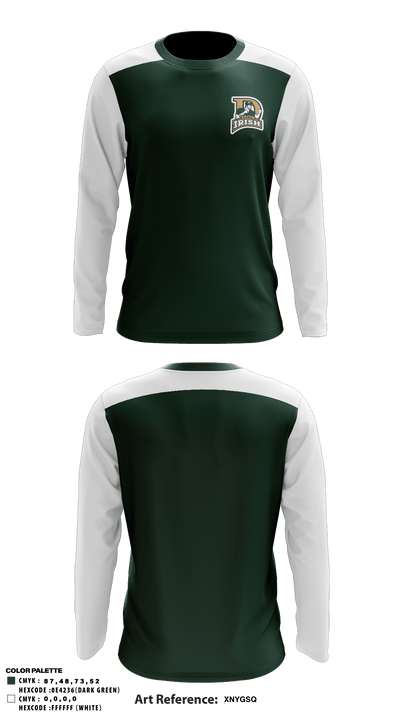 Desales High School Softball 69788964 Long Sleeve Performance Shirt - 1
