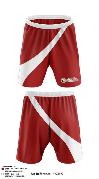Minnesota State High School Coaches Association 55336884 Athletic Shorts With Pockets - 1