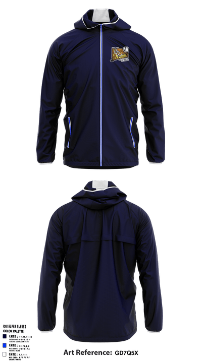 pete kokinis baseball league 25310261 Windbreaker - 1