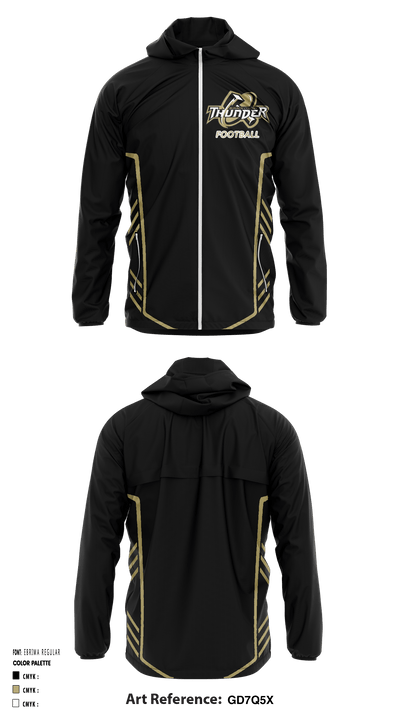 Thunder Youth Football 8054040 Windbreaker - 1