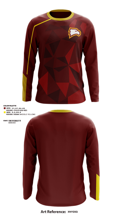 Winthrop University Esports 54773789 Long Sleeve Performance Shirt - 1