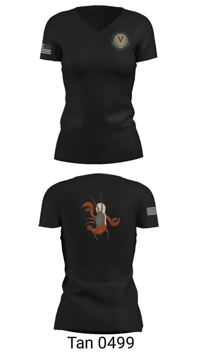 JTF MED 32 22428935 Women's Short Sleeve V-neck Shirt - 23