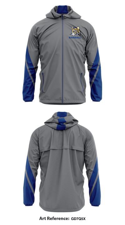 Schoolcraft College Baseball 64513997 Windbreaker - 2