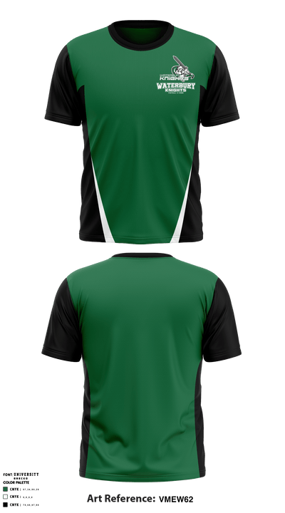 Waterbury Knights Football & Cheer 25806965 Short Sleeve Performance Shirt - 1
