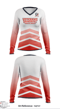 Veterans Memorial high school volleyball 3804885 Long Sleeve Performance Shirt - 2