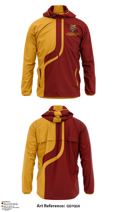 Dooly County High School Track 36521514 Windbreaker - 1