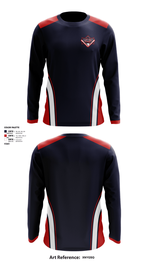 Long Sleeve Performance Shirt, Crosby Sports Association, Baseball, Teamtime, Team time, sublimation, custom sports apparel, team uniforms, spirit wear, spiritwear, sports uniforms, custom shirts, team store, custom team store, fundraiser sports, apparel fundraiser