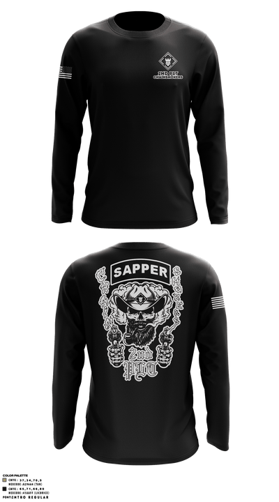2nd PLT Chainsmokers 3207502 Long Sleeve Performance Shirt - 3