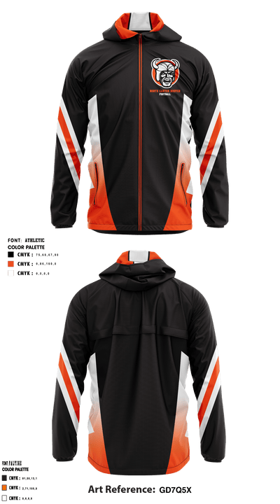 North Canton Hoover Football 75864683 Windbreaker - 2