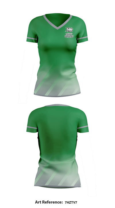 West Brunswick Soccer 55010049 Women's Short Sleeve V-neck Shirt - 1