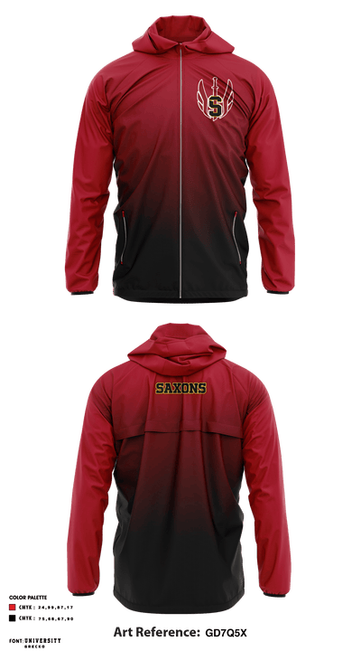 Schaumburg High School Bowling 29259600 Windbreaker - 1