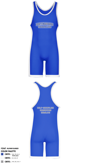 Wrestling Singlet, The Hotchkiss School / Hotchkiss Wrestling / Bearcats, Wrestling, Teamtime, Team time, sublimation, custom sports apparel, team uniforms, spirit wear, spiritwear, sports uniforms, custom shirts, team store, custom team store, fundraiser sports, apparel fundraiser